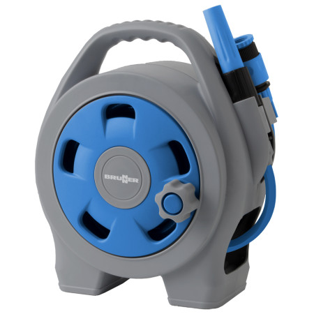 Carrete de manguera Brunner Aquafil Pro azul/gris