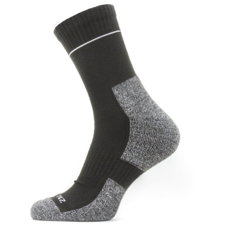 Calcetines SealSkinz Solo QuickDry Ankle Length negro/gris Black/Grey