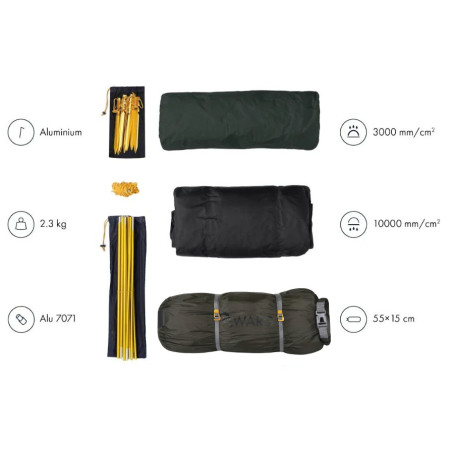 Tienda ultraligera Warg Atak 3