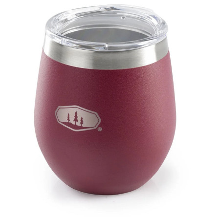 Taza de acero inoxidable GSI Outdoors Glacier Stainless Glass burdeos cabernet