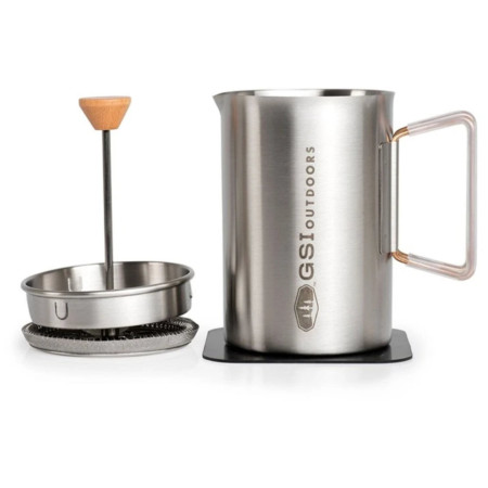 Émbolo para cafetera GSI Outdoors Glacier Stovetop JavaPress plata silver