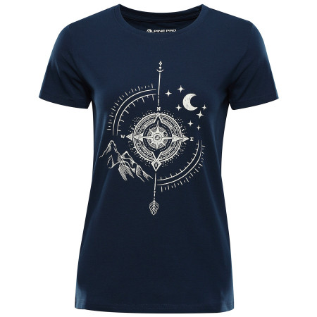 Camiseta de mujer Alpine Pro Morola azul oscuro MOONLIT OCEAN VARIANTA PB