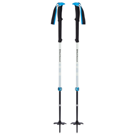 Bastones de esquí alpino Black Diamond Expedition 2 Pro blanco/azul Kingfisher