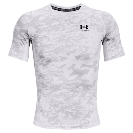Camiseta funcional de hombre Under Armour HG Armour Camo Comp SS blanco White//Black