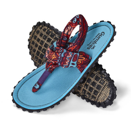 Sandalias Gumbies Slingback Turquoise Vintage