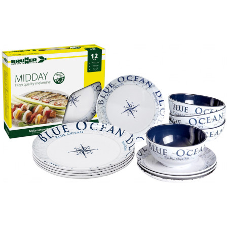 Vajilla Brunner Midday Blue Ocean
