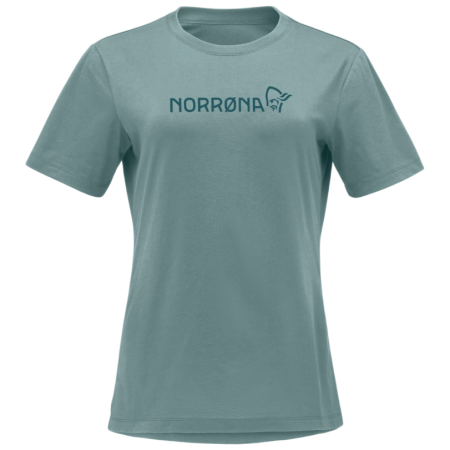 Camiseta de mujer Norrona 29 cotton Norrøna viking T-shirt azul claro