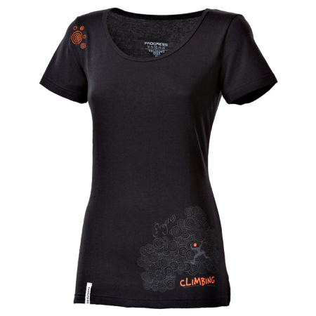 Camiseta de mujer Progress Lhasa Print negro
