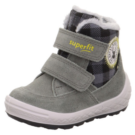 Botas de invierno para niños Superfit Groovy 2.0 Grün/Grau gris Grün/Grau