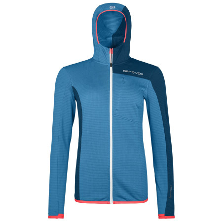 Sudadera de mujer Ortovox W's Fleece Light Grid Hooded Jacket