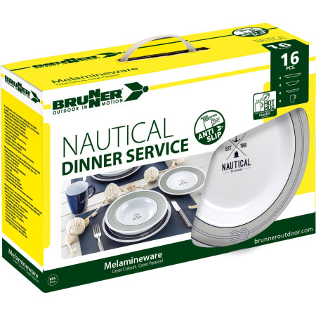 Vajilla Brunner Dinner Service Nautical