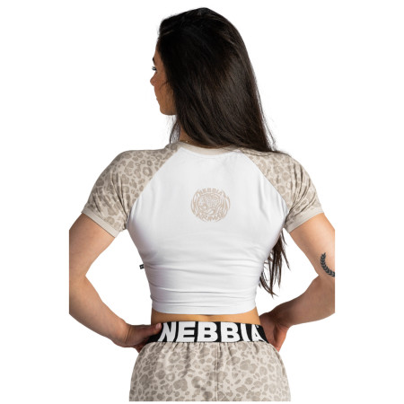 Camiseta de mujer Nebbia Crop Top Leopard '97 Primal