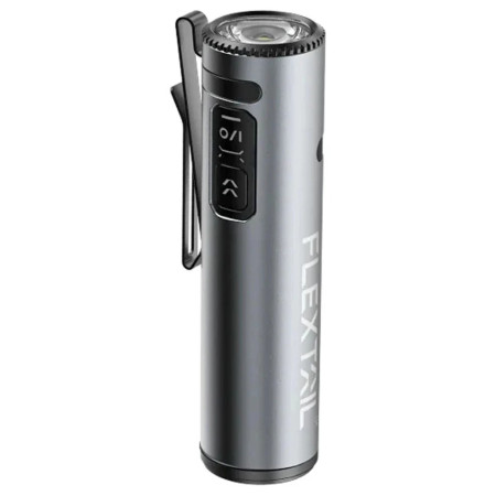 Linterna LED Flextail ZERO Flashlight 1200 + EDC plata