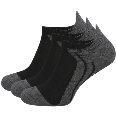 Calcetines MOOA Bamboo Active Low 3-pack negro/gris Black/Grey