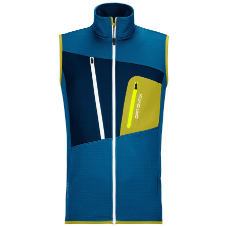 Chaleco de hombre Ortovox Fleece Grid Vest azul claro Heritage Blue