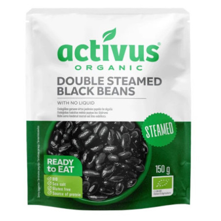 Plato preparado Activus Judías negras al vapor sin escabeche 150 g BIO