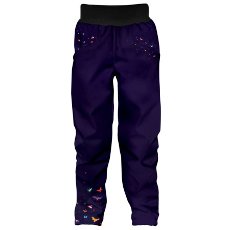 Pantalones softshell para niños WAMU Dark Purple violeta oscuro DARK PURPLE