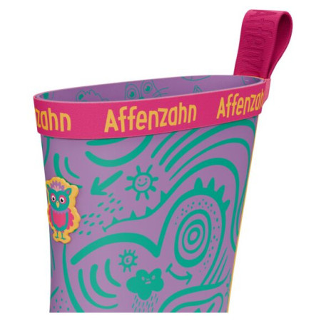 Botas de agua para niños Affenzahn Rainboot Vegan Plashy Owl