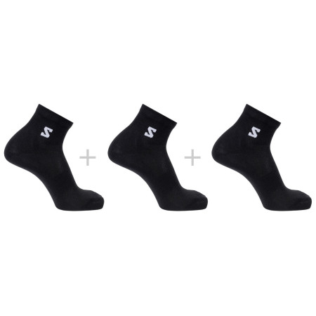 Calcetines Salomon Everyday Lite Quarter 3-Pack negro Black