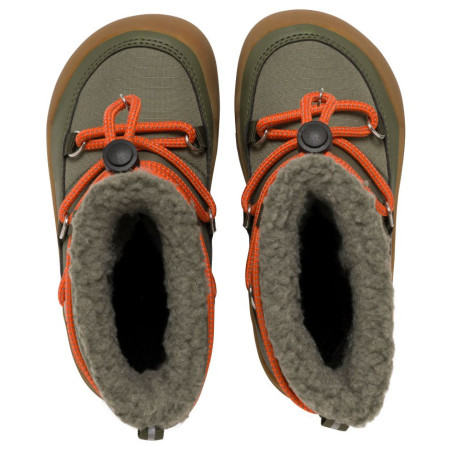 Botas de invierno para niños Viking Outdoor Footwear Birch Barefoot Warm WP Pull-on Olive