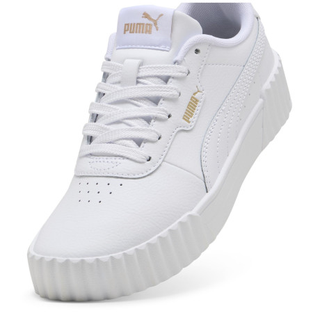 Calzado para niños Puma Carina 3.0 Jr White-Gold