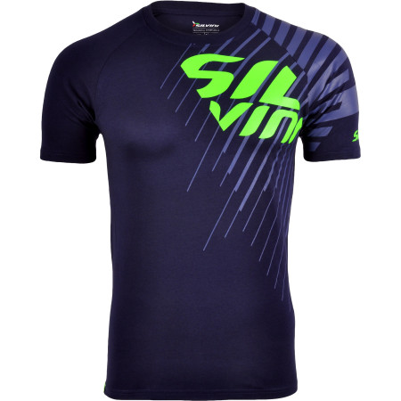 Camiseta de hombre Silvini Promo MT517 azul NavyGreen