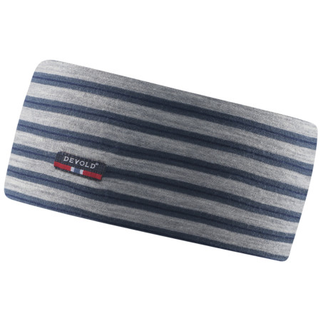 Banda para cabeza Devold Breeze Headband kids gris/azul Night stripes
