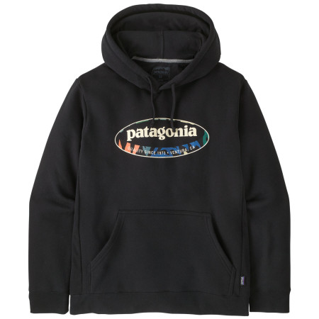 Sudadera de hombre Patagonia Men's '95 Oval Logo Uprisal Hoody negro Black: Kaleido