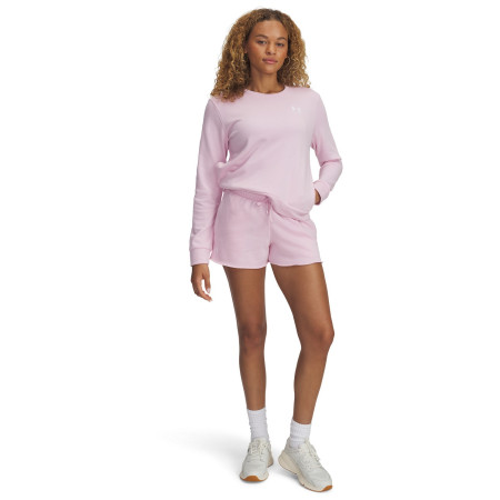 Pantalones cortos de mujer Under Armour Rival Terry Short rosa Prime Pink / / White