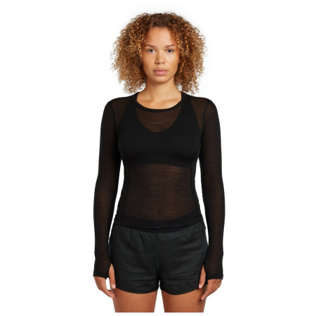 Camiseta de mujer Icebreaker Women Merino Blend 75 Cool-Lite™ Featherlight™ LS Crewe