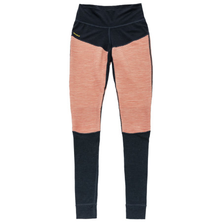 Calzoncillos funcionales de mujer Devold Tuvegga Merino Longs Wmn naranja/negro CORAL