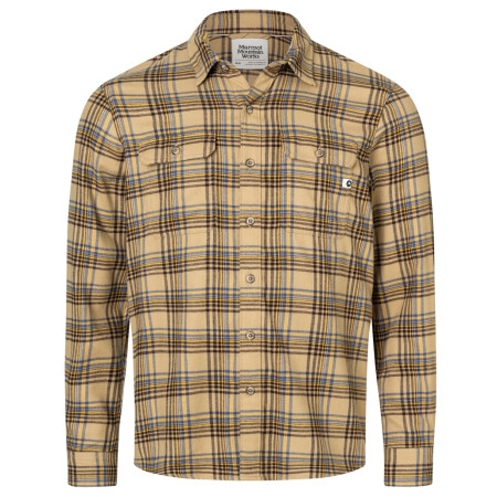 Camisa de hombre Marmot Bayview Midweight Flannel LS marrón Shetland