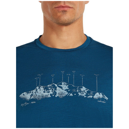 Camiseta de hombre Icebreaker Men Merino 150 Tech Lite SS Tee The Peaks