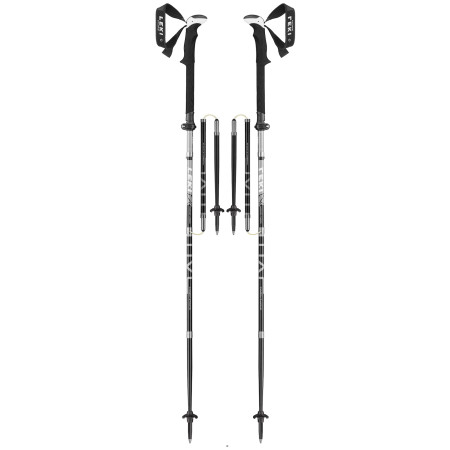 Bastones de senderismo Leki Micro Vario Carbon Strong negro BlackLightanthraciteWhite