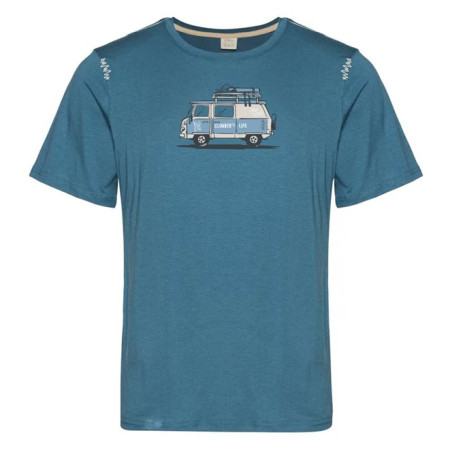 Camiseta de hombre Chillaz Bozen Climber's Life azul Blue