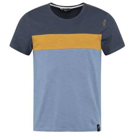Camiseta de hombre Chillaz Color Block azul/amarillo Color Block Blue