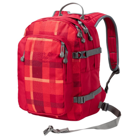 Mochila para niños Jack Wolfskin Berkeley S rojo IndianRedWovenCheck