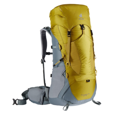 Mochila Deuter Aircontact Lite 50+10 gris/amarillo TourmericTeal