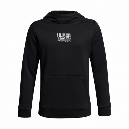 Sudadera para niños Under Armour Armour Flc Retro Grphc HD negro Black