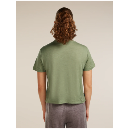 Camiseta de mujer Icebreaker Merino 150 Tech Lite SS Crop Tee Seed Story