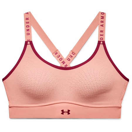 Sujetador deportivo Under Armour Infinity Mid Bra rosa Pink Sands / Pink Sands / Black Rose