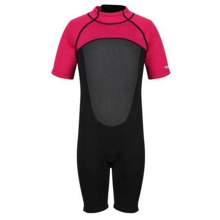 Neopreno Regatta Jnr ShortyWetsuit negro/rosa Black/Duches