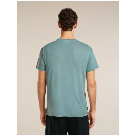Camiseta funcional de hombre Icebreaker Merino Blend Core SS Tee Single Line Camp