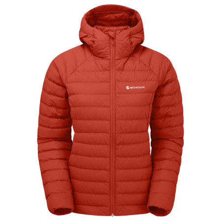Chaqueta de plumón para mujer Montane Resolve Hoodie rojo Saffron Red
