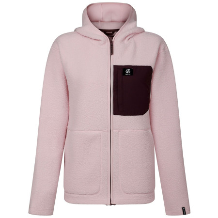 Sudadera funcional de mujer Dare 2b Womens Firn Hooded Borg rosa Pink Haze