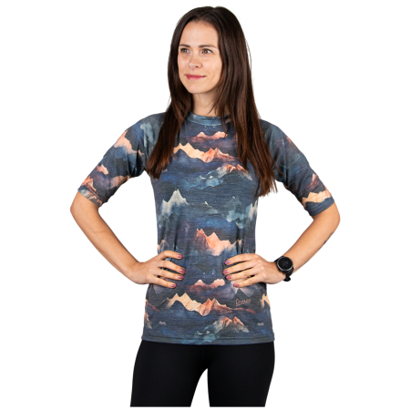 Camiseta funcional de mujer Drexiss All Alpine Peaks Merino Active