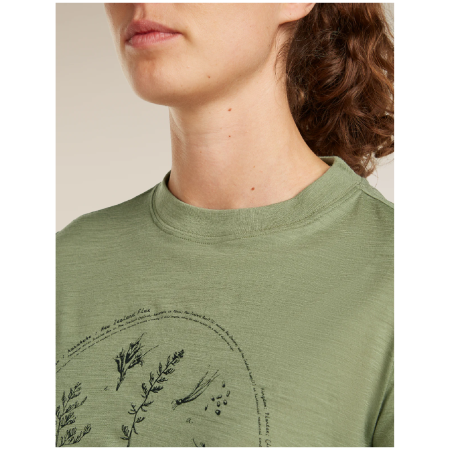 Camiseta de mujer Icebreaker Merino 150 Tech Lite SS Crop Tee Seed Story