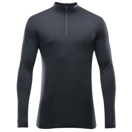 Camiseta de hombre Devold Breeze Man Half Zip Neck negro Black