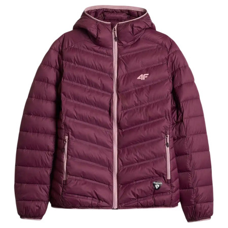 Chaqueta híbrida para mujer 4F Down Jacket F0895 burdeos Dark Pink
