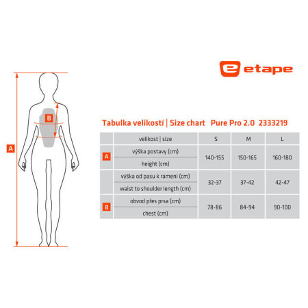 Espaldera de mujer Etape PURE PRO 2.0